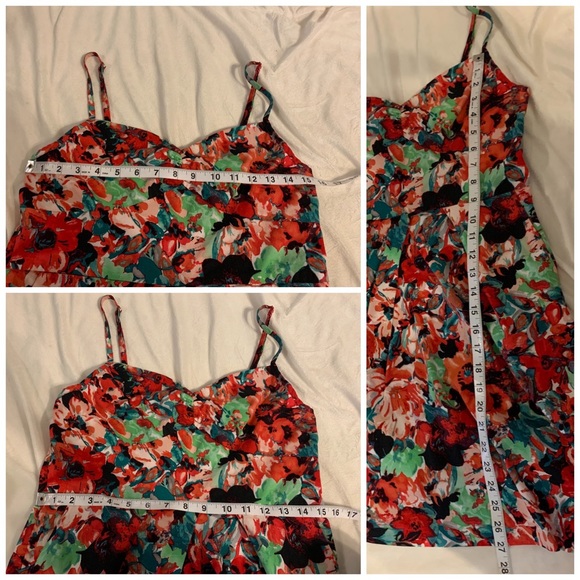 Jack by BB Dakota red floral dress large - Picture 4 of 4